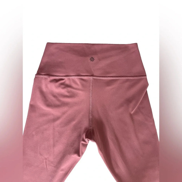 Athleta High Rise 7/8” UPF Rated, Breathable Pink Legging, Size Medium - Picture 4 of 7